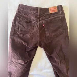 Levi’s brown corduroy bootcut jeans